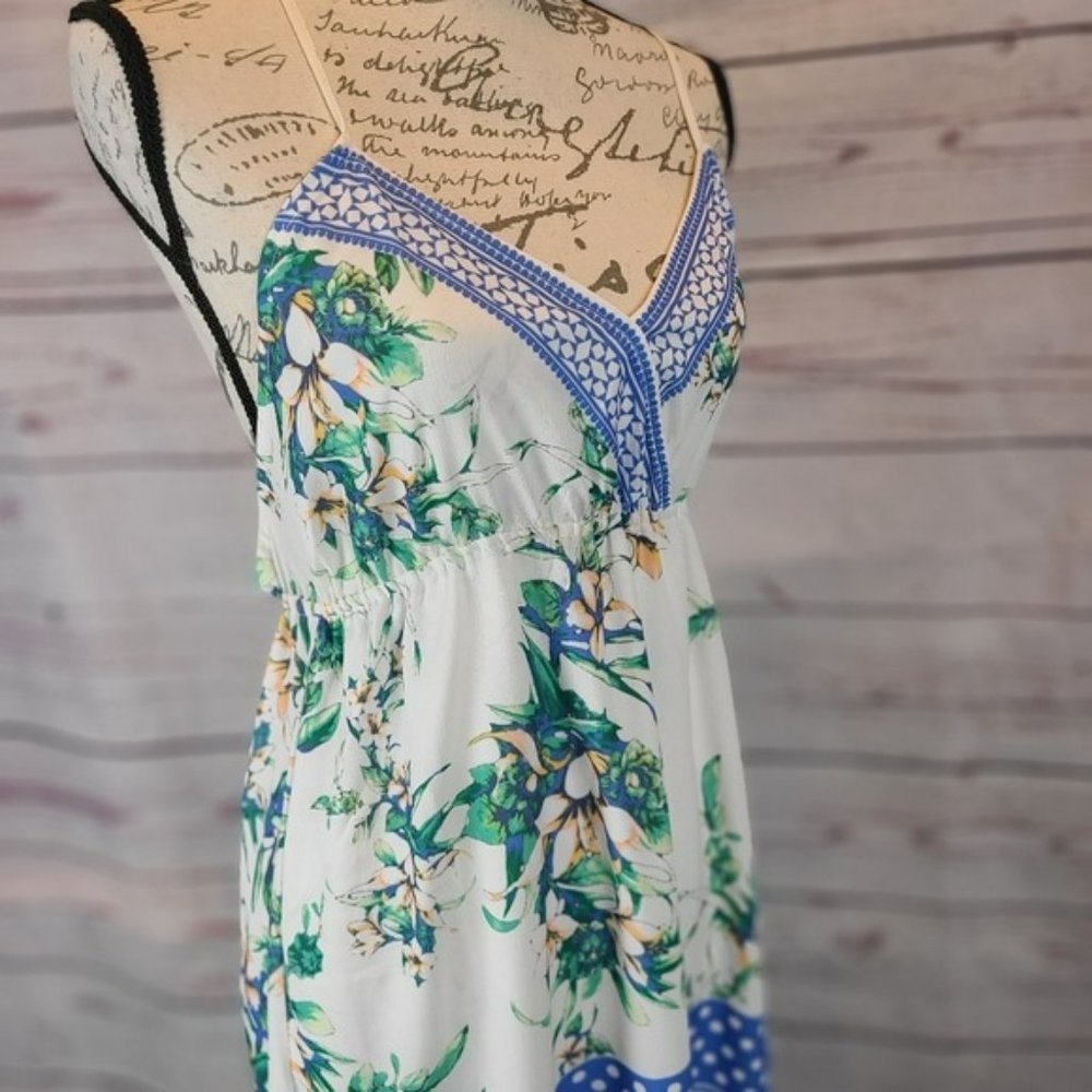 Jealous Tomato Hi Low Strappy Floral Print Dress -M - Picture 5 of 5